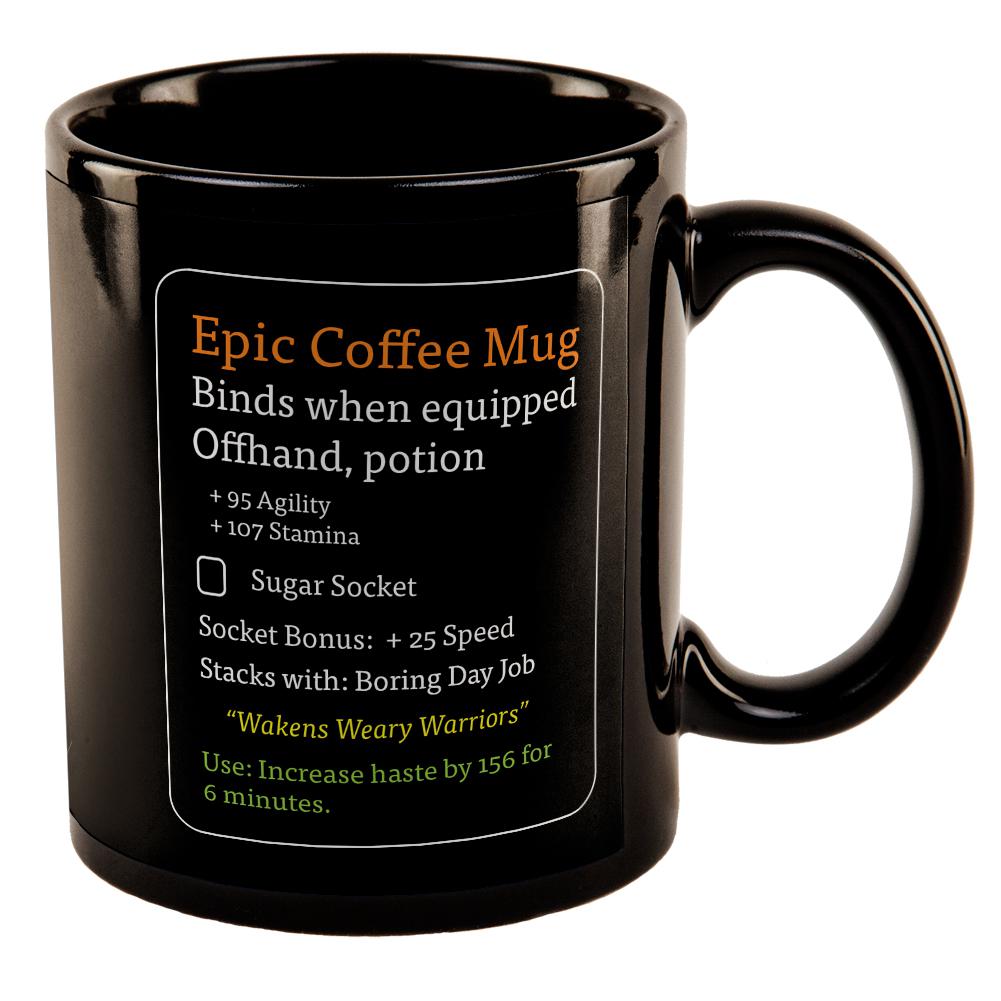 RPG Epic Mug All Over Black Out Coffee Mug Coffee Mugs Old Glory OS Black 