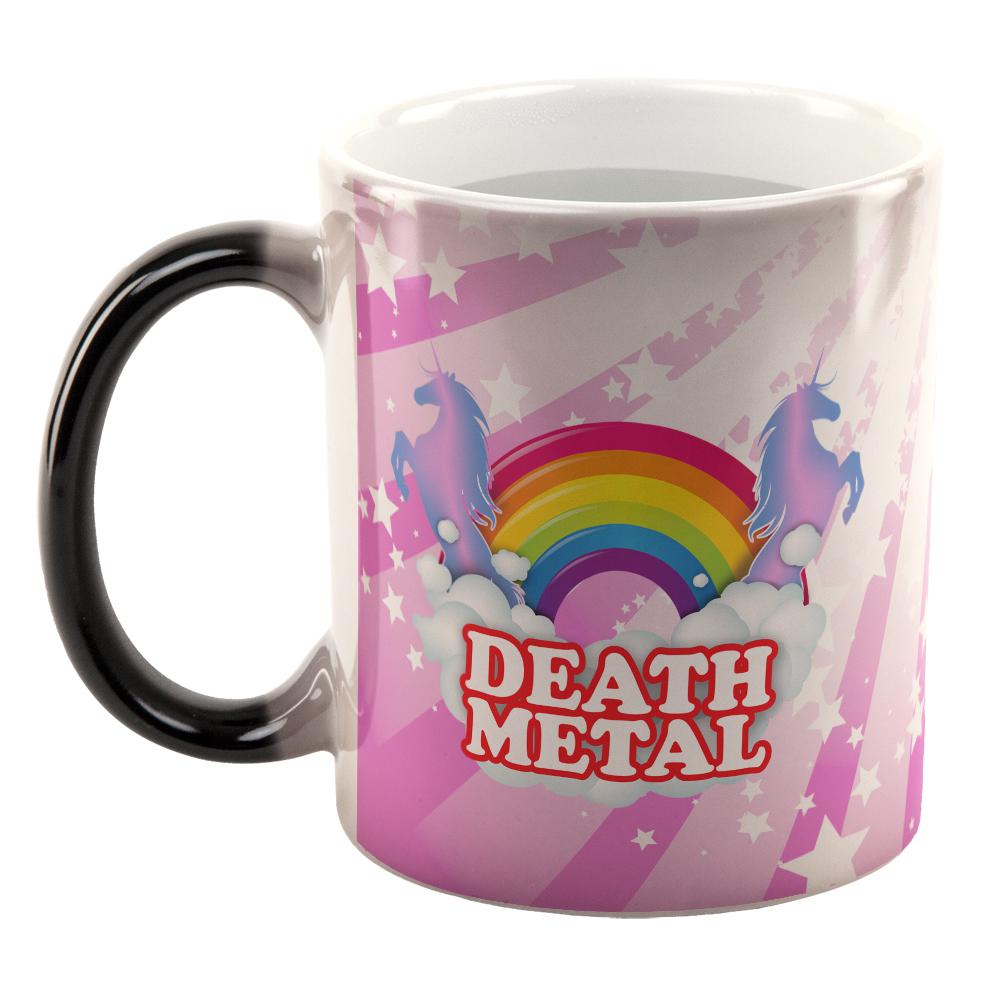 Death Metal Rainbow All Over Heat Changing Coffee Mug Coffee Mugs Old Glory   