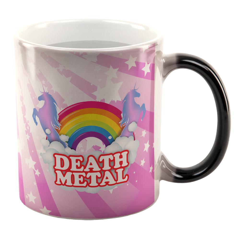 Death Metal Rainbow All Over Heat Changing Coffee Mug Coffee Mugs Old Glory OS Multi 