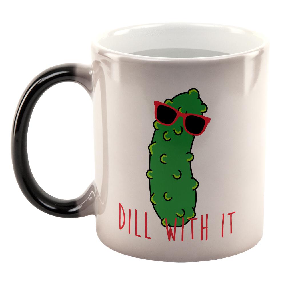 Vegetable Pickle Dill Deal With It All Over Heat Changing Coffee Mug Coffee Mugs Old Glory   