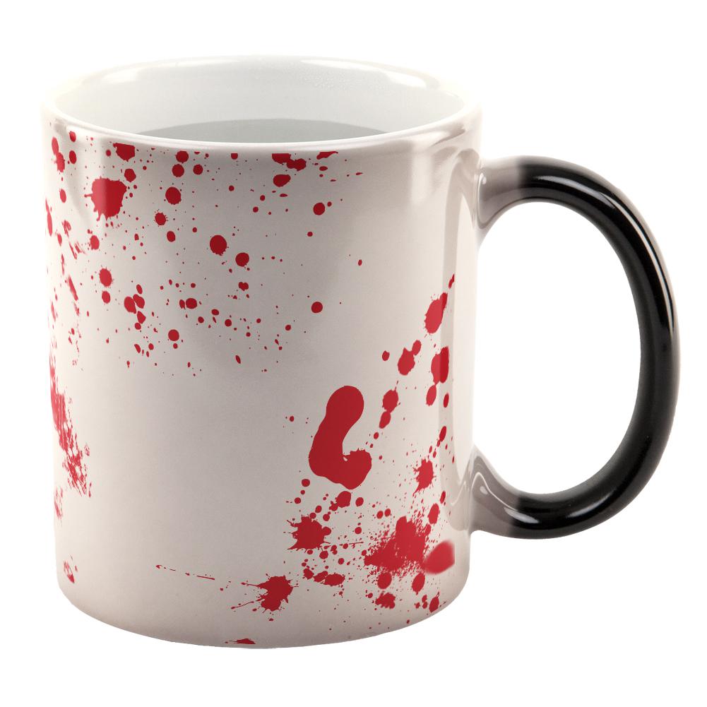 Halloween Blood Splatter All Over Heat Changing Coffee Mug Coffee Mugs Old Glory OS Multi 