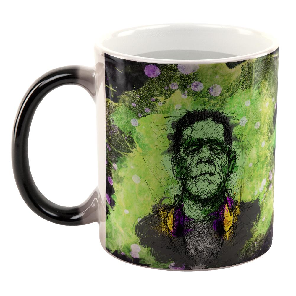 Halloween Frankenstein Raver Horror Movie Monster All Over Heat Changing Coffee Mug Coffee Mugs Old Glory   