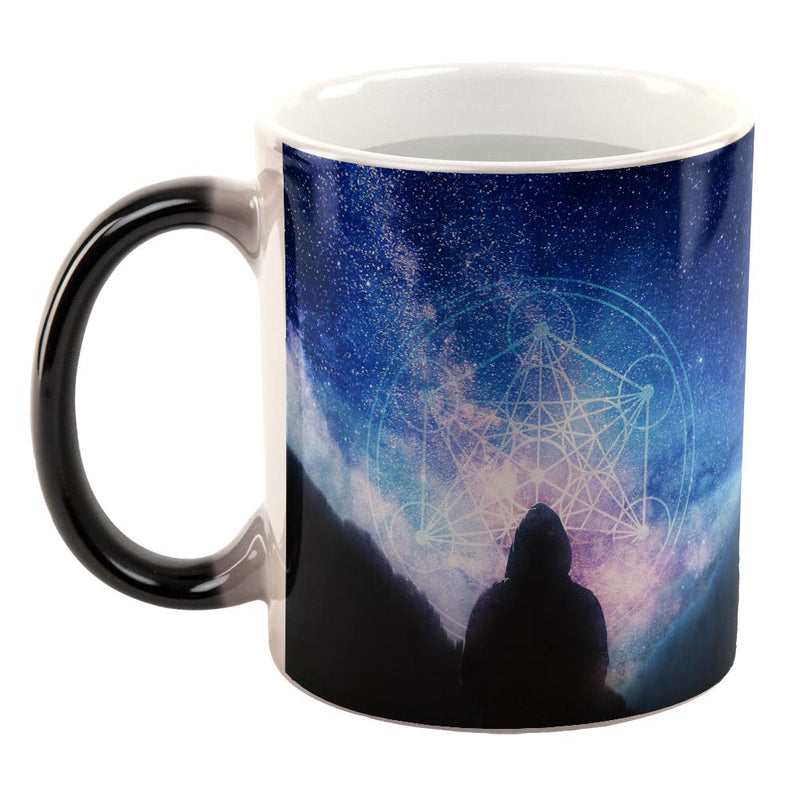 La Fin du Monde Metatron's Cube All Over Heat Changing Coffee Mug Coffee Mugs Old Glory   