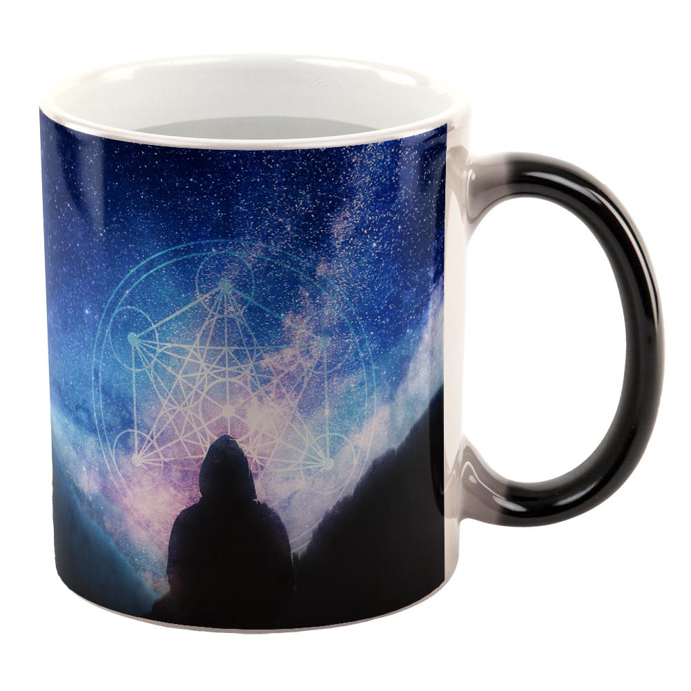 La Fin du Monde Metatron's Cube All Over Heat Changing Coffee Mug Coffee Mugs Old Glory OS Multi 