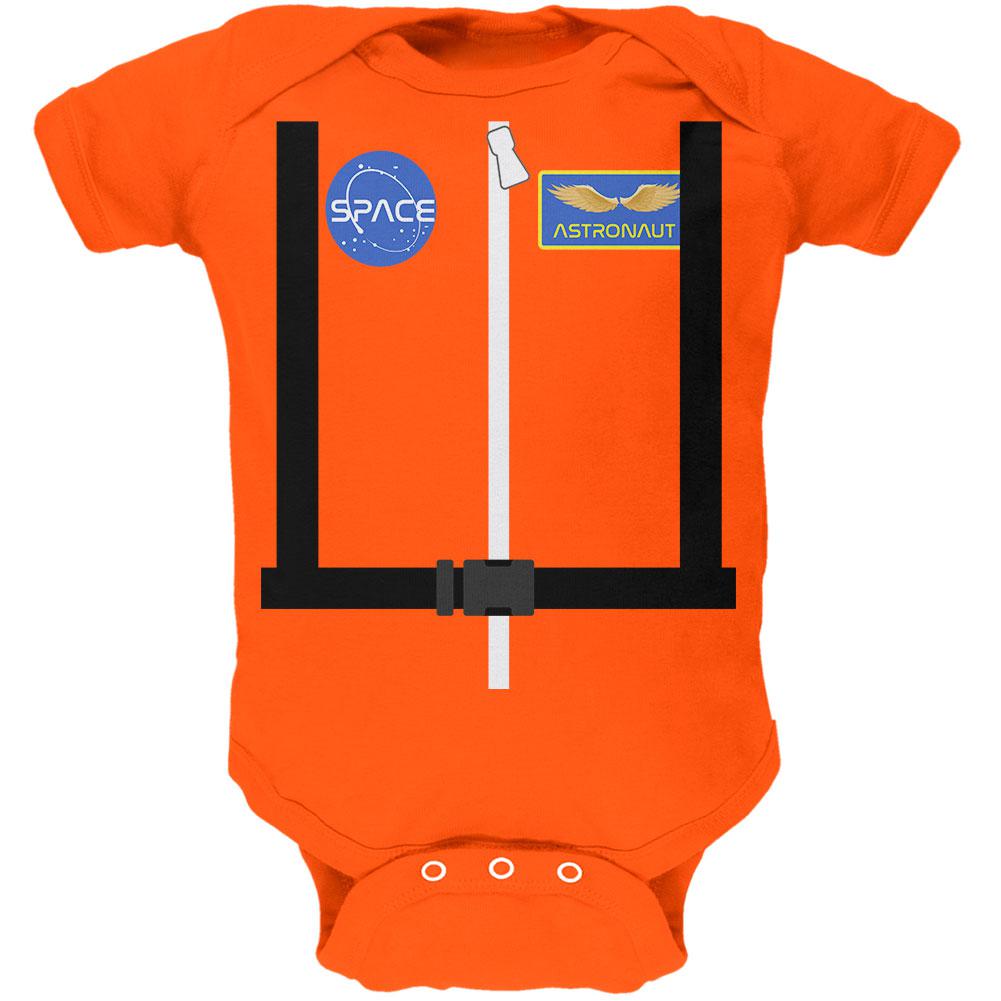 Halloween Astronaut Costume Orange Escape Suit Soft Baby One Piece Baby One Piece Old Glory 0-3M Orange 