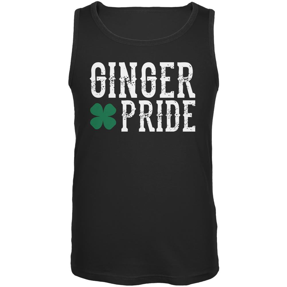 St Patrick's Day Ginger Pride Mens Tank Top Men's Tank Tops Old Glory 2XL Black 