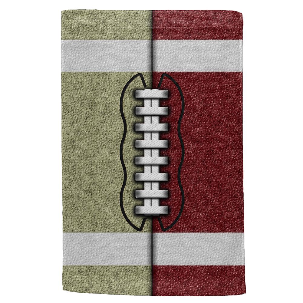 Fantasy Football Team Beige and Maroon All Over Sport Towel Hand Towel Old Glory OS Multi 