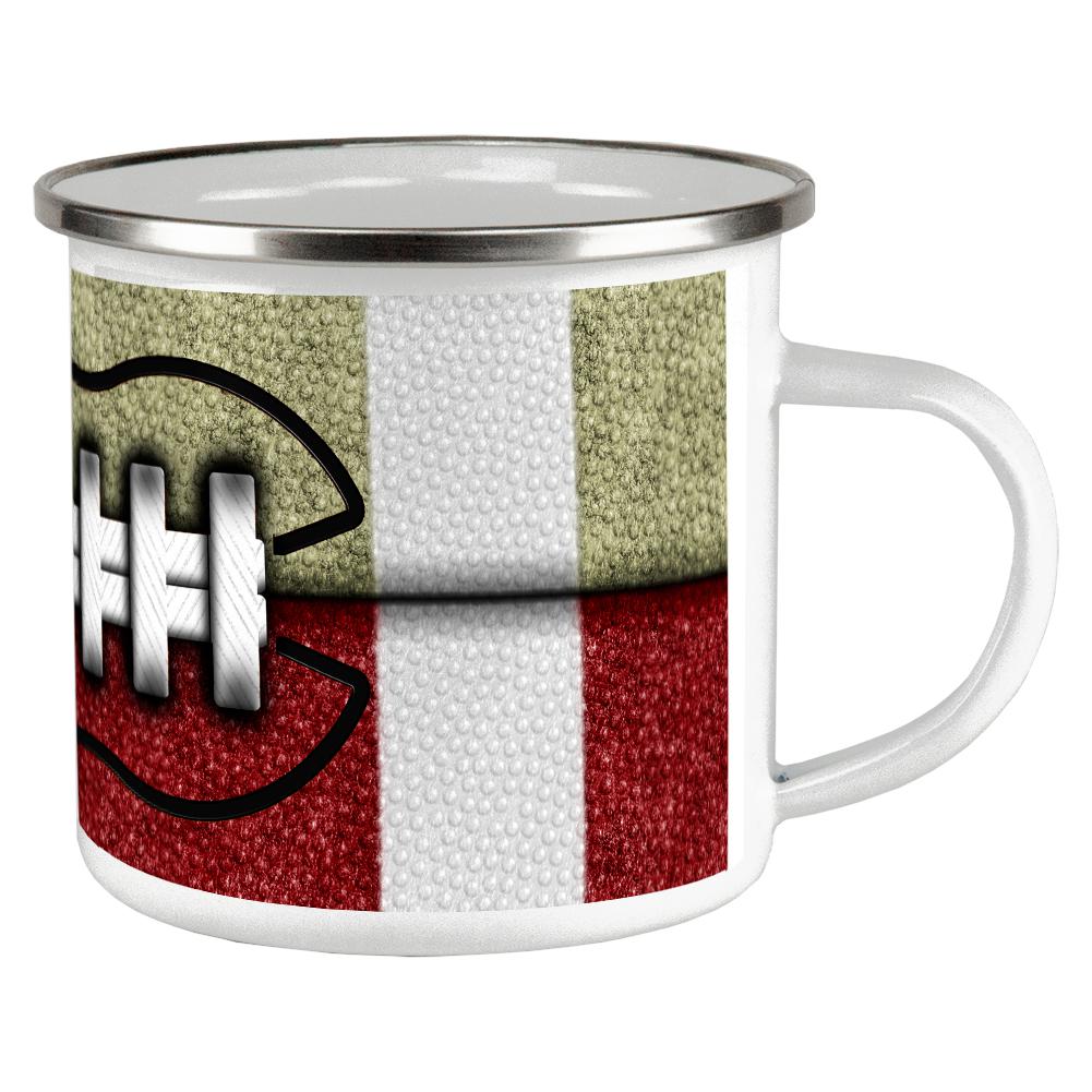 Fantasy Football Team Beige and Maroon Camp Cup Coffee Mugs Old Glory OS Multi 