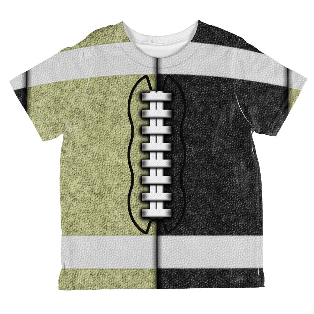 Fantasy Football Team Black and Gold All Over Toddler T Shirt Toddler T-Shirts Old Glory 2T Multi 