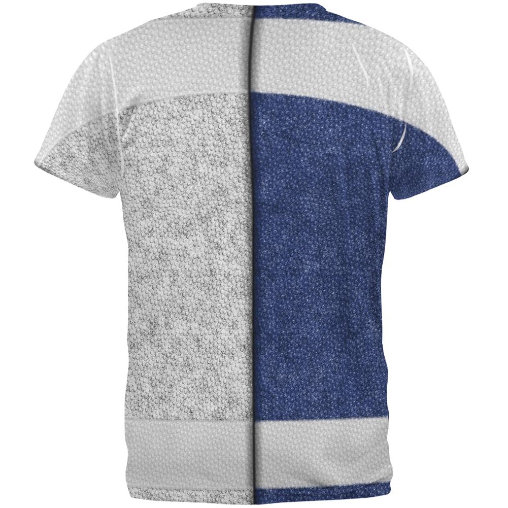 Fantasy Football Team Blue and White All Over Mens T Shirt Men's T-Shirts Old Glory   