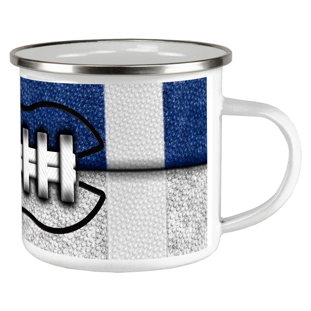 Fantasy Football Team Blue and White Camp Cup Coffee Mugs Old Glory OS Multi 