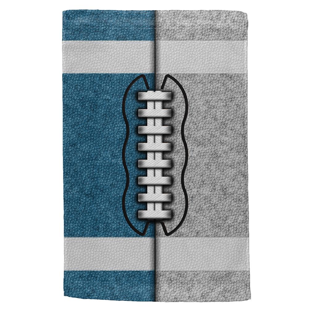 Fantasy Football Team Blue and Grey All Over Sport Towel Hand Towel Old Glory OS Multi 