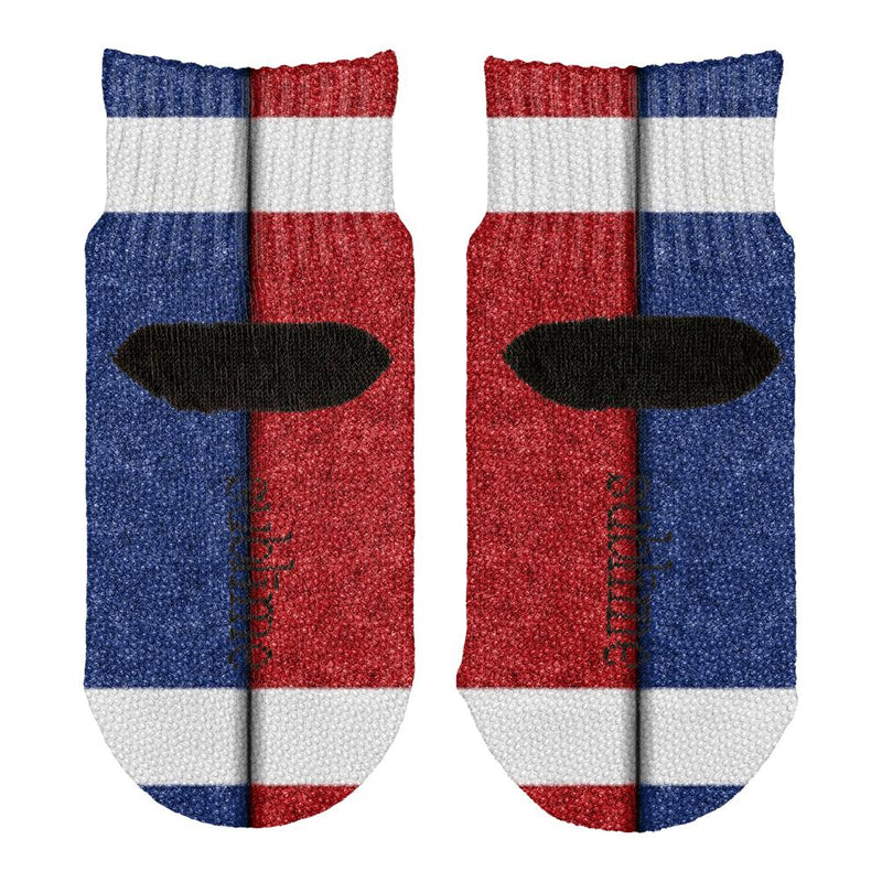 Fantasy Football Team Blue and Red All Over Toddler Ankle Socks Toddler Socks Old Glory   