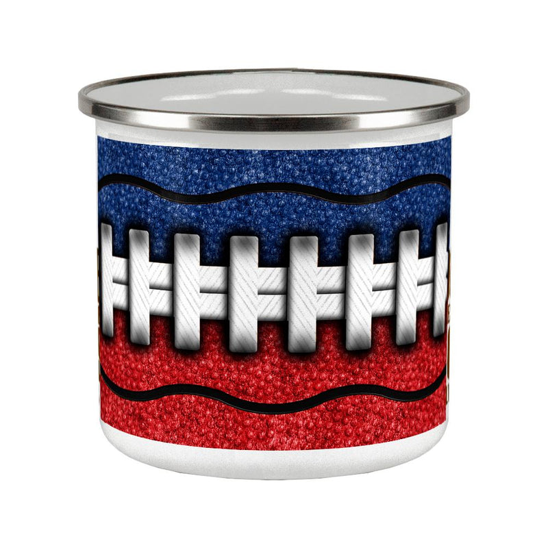 Fantasy Football Team Blue and Red Camp Cup Coffee Mugs Old Glory   