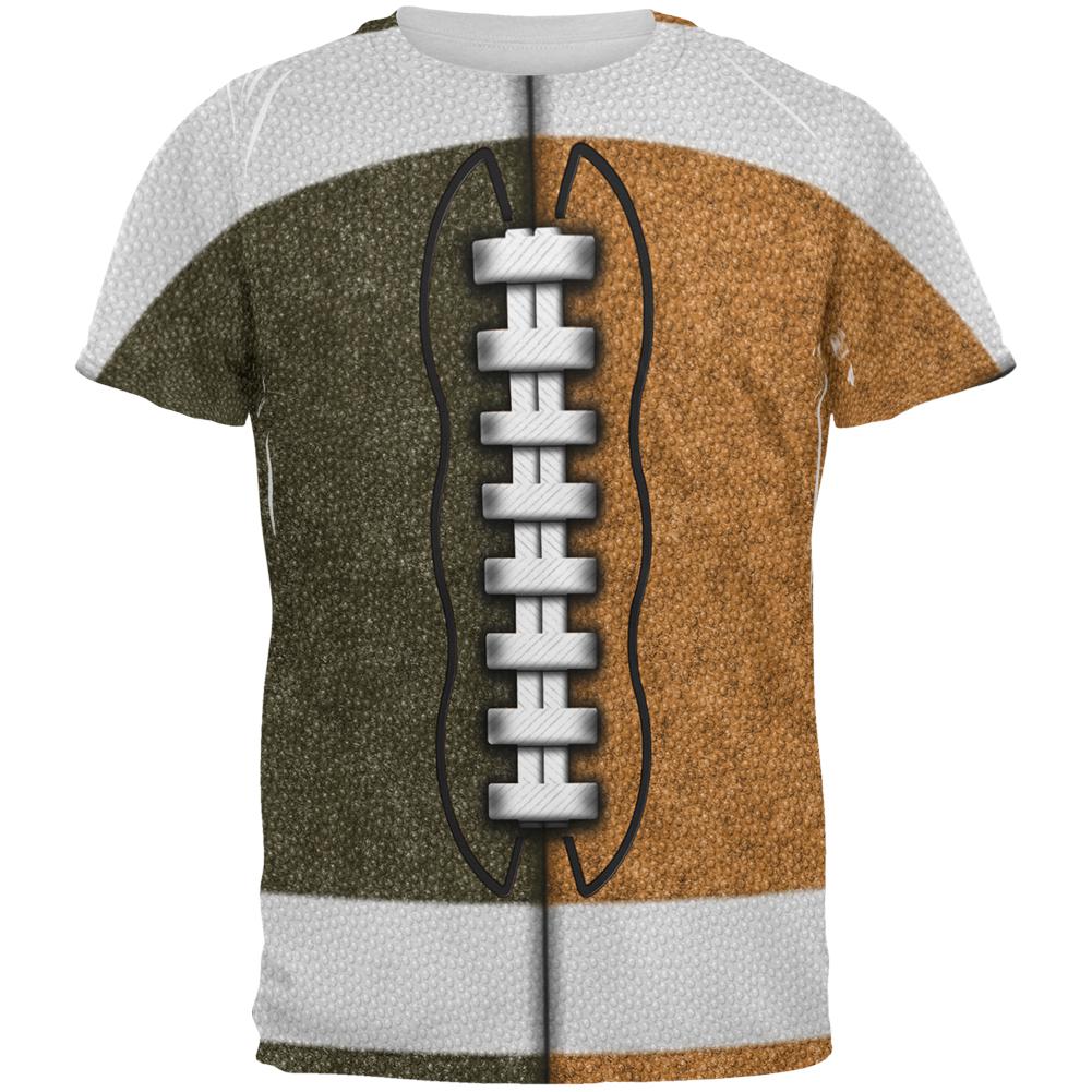 Fantasy Football Team Brown and Rust All Over Mens T Shirt Men's T-Shirts Old Glory 2XL Multi 