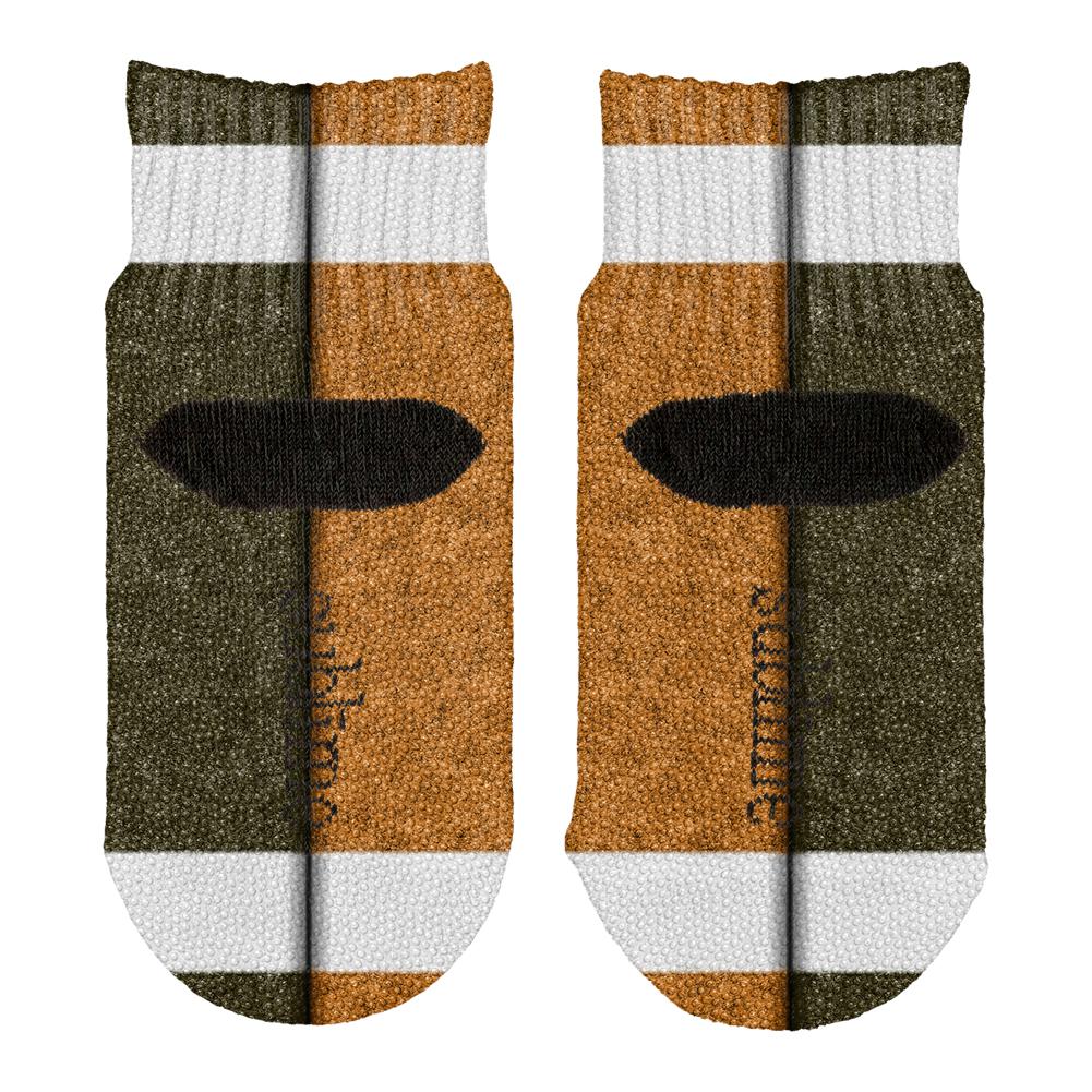 Fantasy Football Team Brown and Rust All Over Toddler Ankle Socks Toddler Socks Old Glory   