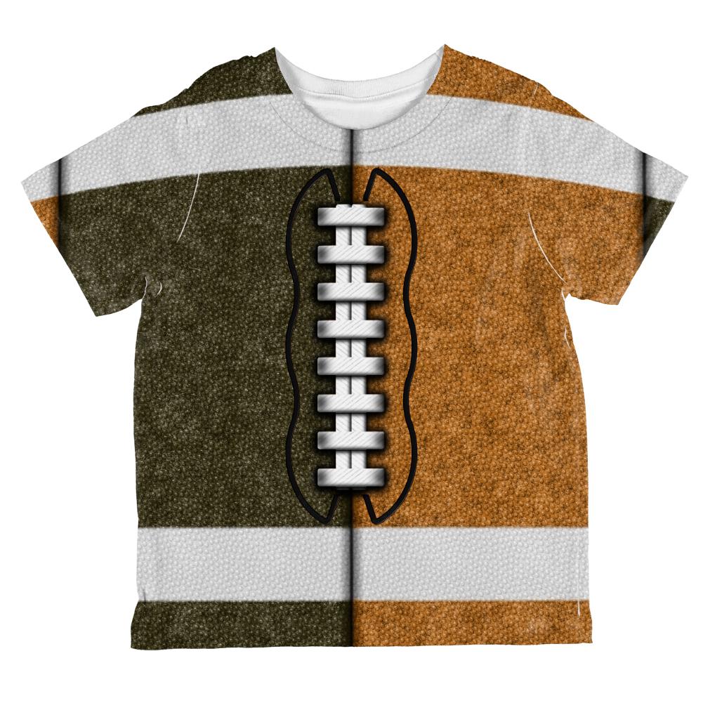 Fantasy Football Team Brown and Rust All Over Toddler T Shirt Toddler T-Shirts Old Glory 2T Multi 