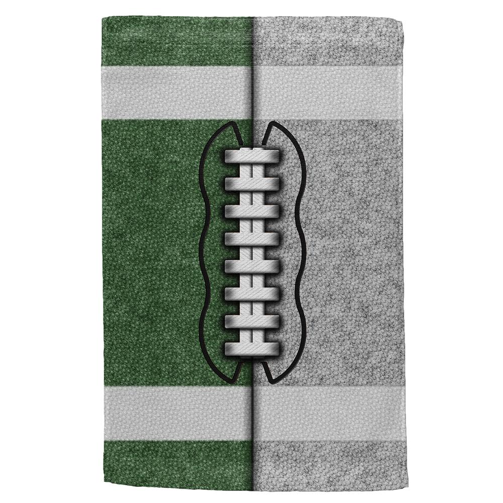 Fantasy Football Team Green and Silver All Over Sport Towel Hand Towel Old Glory OS Multi 