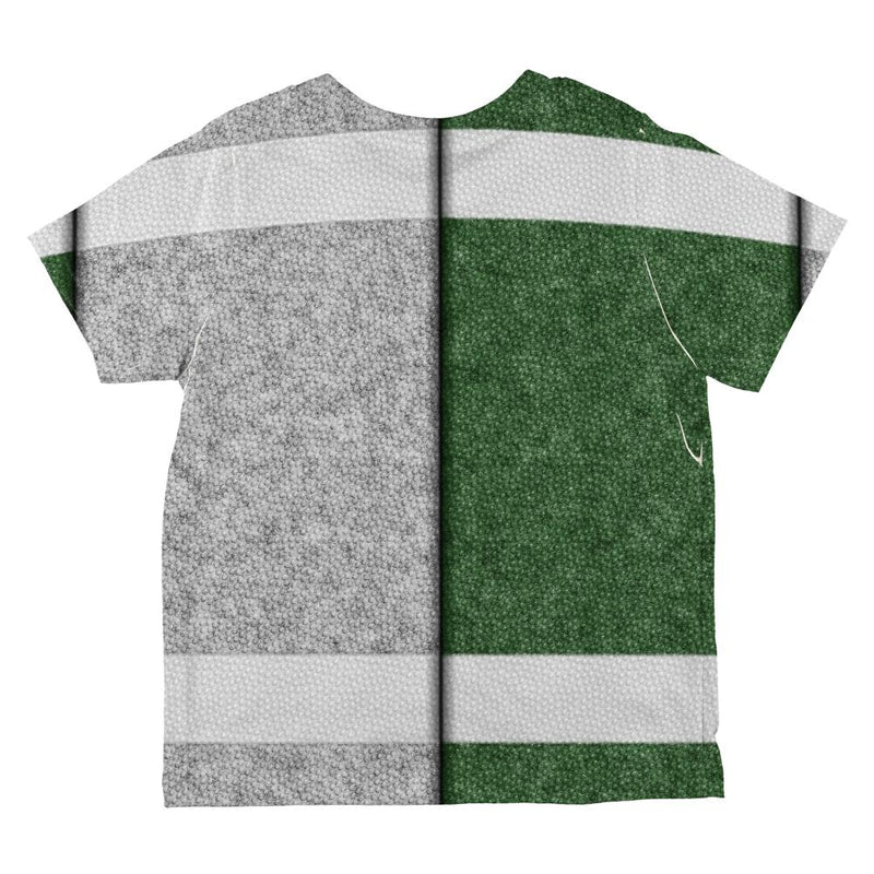 Fantasy Football Team Green and Silver All Over Toddler T Shirt Toddler T-Shirts Old Glory   