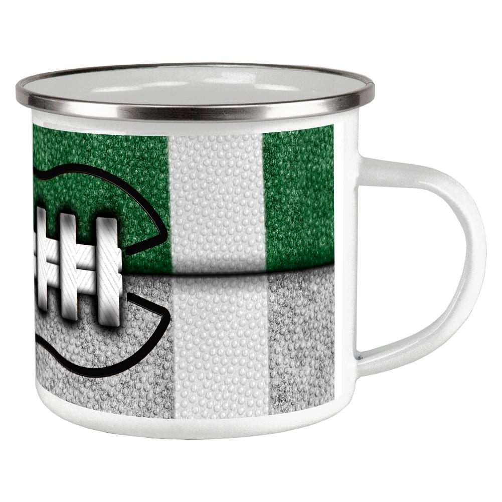 Fantasy Football Team Green and Silver Camp Cup Coffee Mugs Old Glory OS Multi 