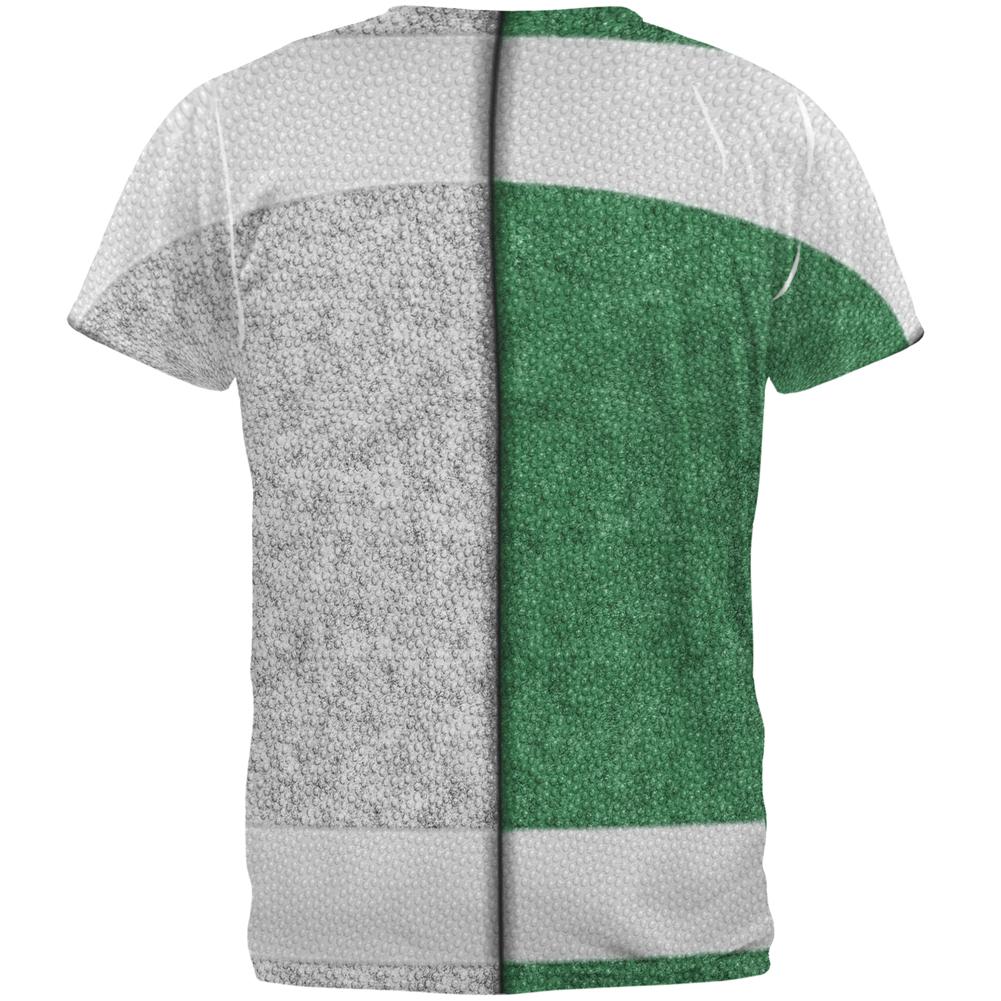 Fantasy Football Team Green and White All Over Mens T Shirt Men's T-Shirts Old Glory   