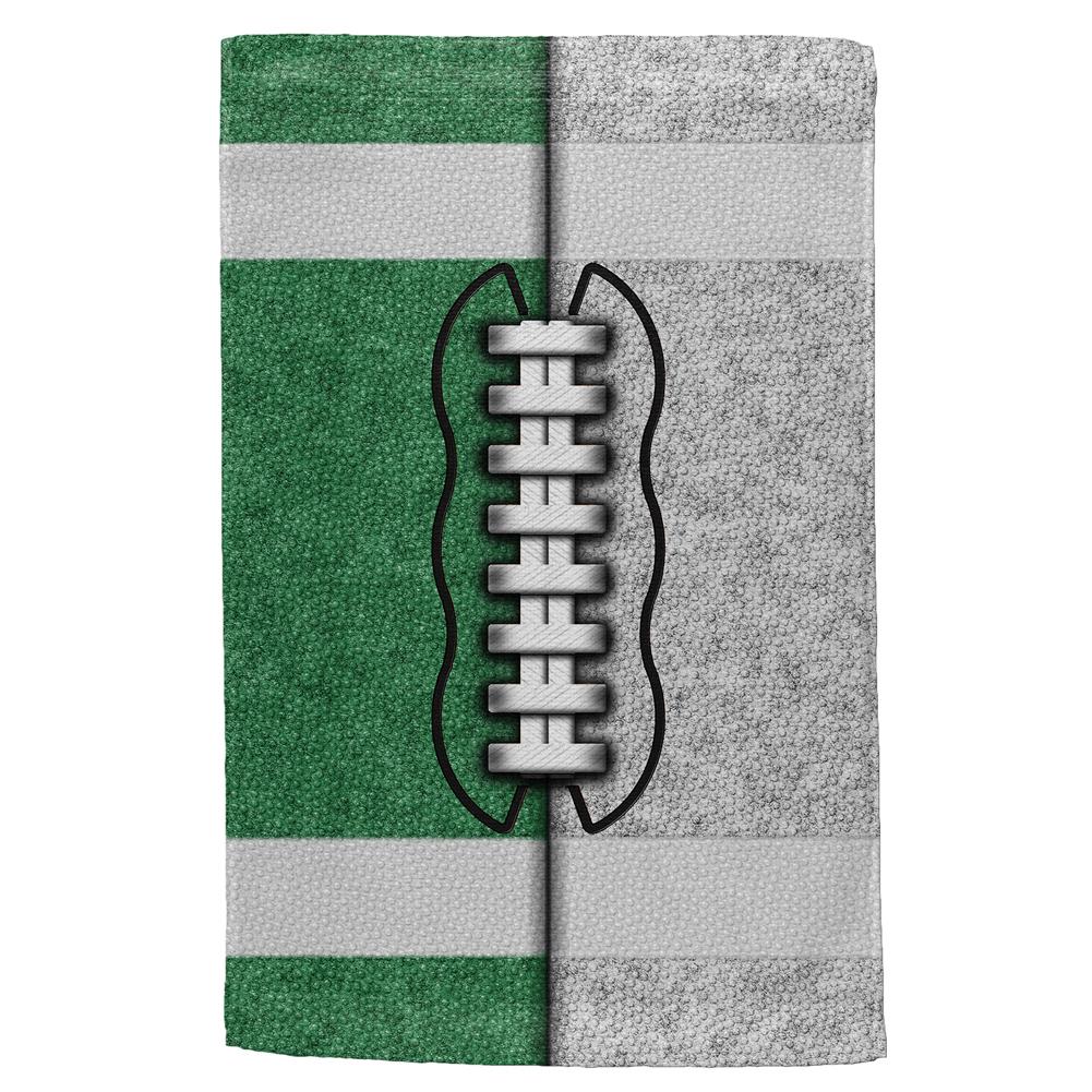 Fantasy Football Team Green and White All Over Sport Towel Hand Towel Old Glory OS Multi 