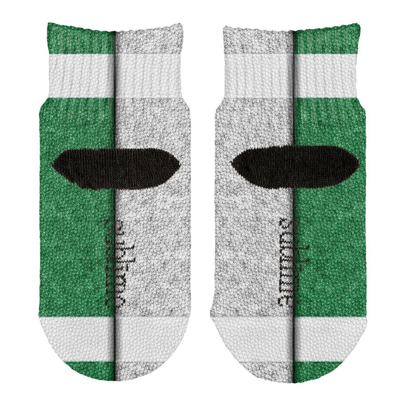 Fantasy Football Team Green and White All Over Toddler Ankle Socks Toddler Socks Old Glory   