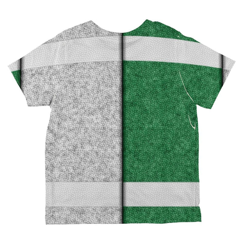 Fantasy Football Team Green and White All Over Toddler T Shirt Toddler T-Shirts Old Glory   