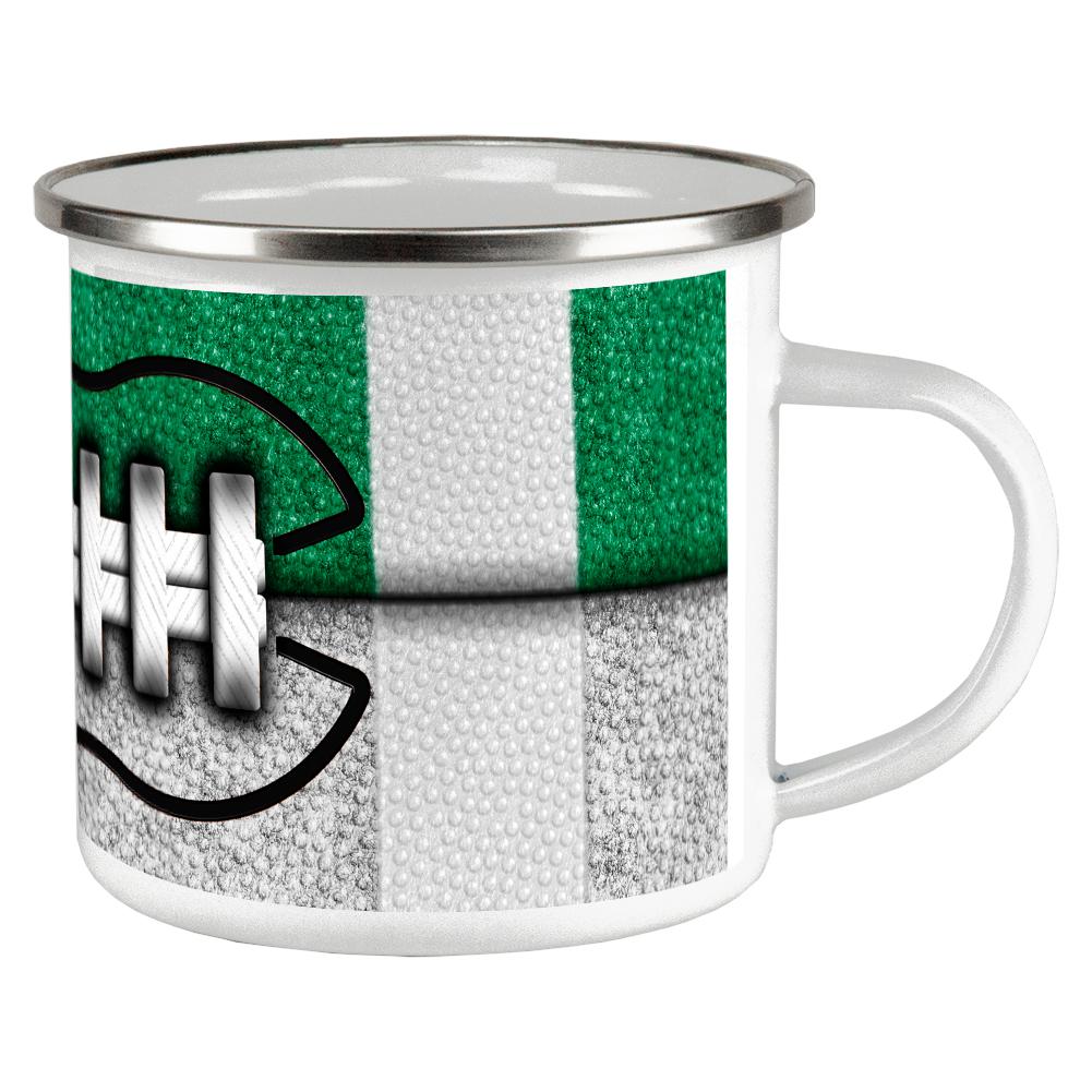 Fantasy Football Team Green and White Camp Cup Coffee Mugs Old Glory OS Multi 