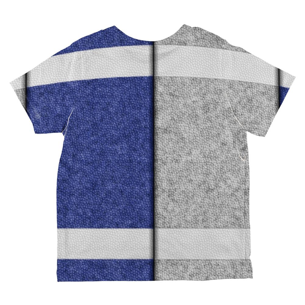 Fantasy Football Team Grey and Blue All Over Toddler T Shirt Toddler T-Shirts Old Glory   