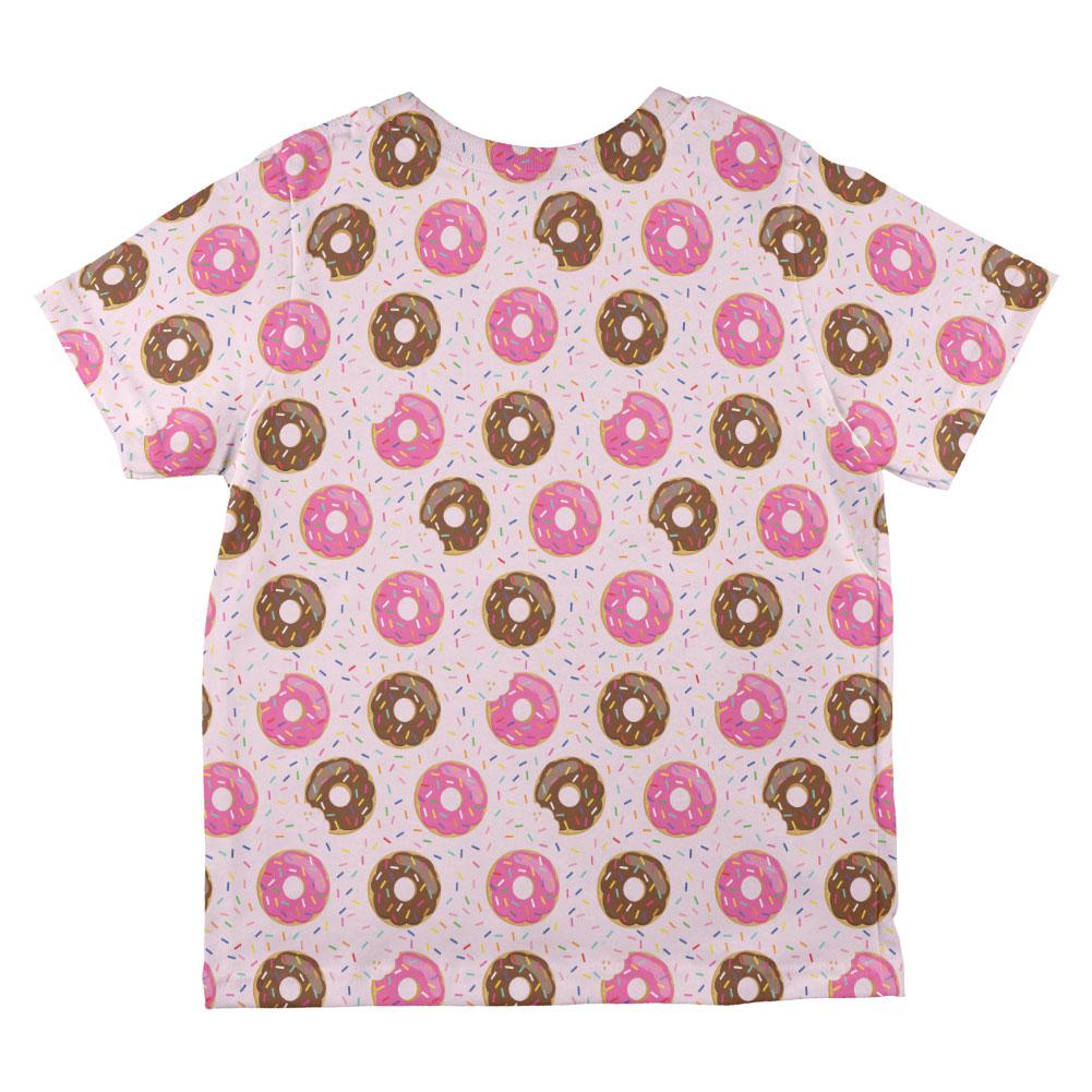 Frosted Donut Sprinkles Food Repeat Pattern All Over Toddler T Shirt Toddler T-Shirts Old Glory   