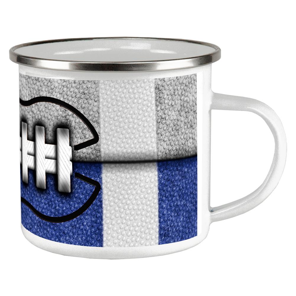 Fantasy Football Team Grey and Blue Camp Cup Coffee Mugs Old Glory OS Multi 