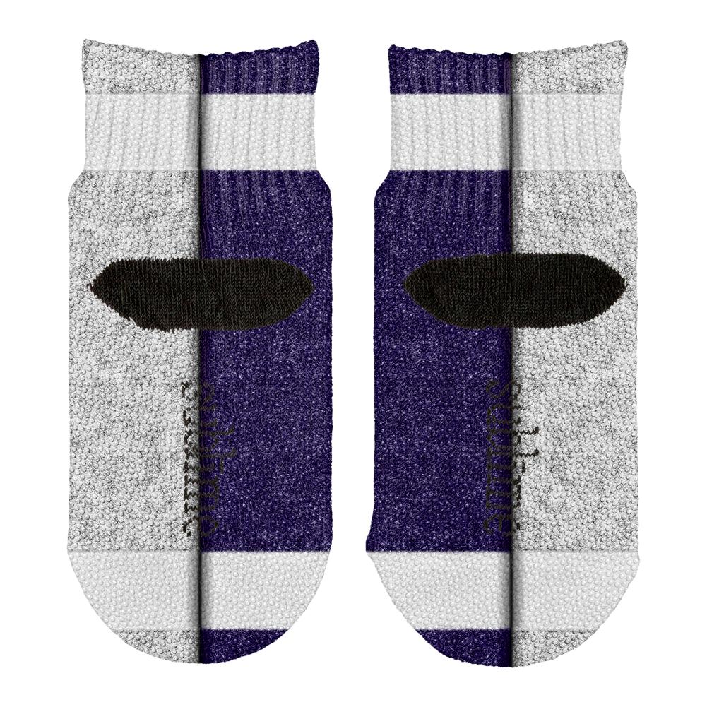 Fantasy Football Team Grey and Navy All Over Toddler Ankle Socks Toddler Socks Old Glory   