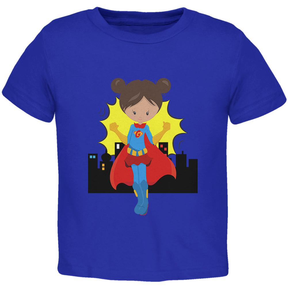 I'm a Girl What's Your Superpower Toddler T Shirt Toddler T-Shirts Old Glory 2T Blue 