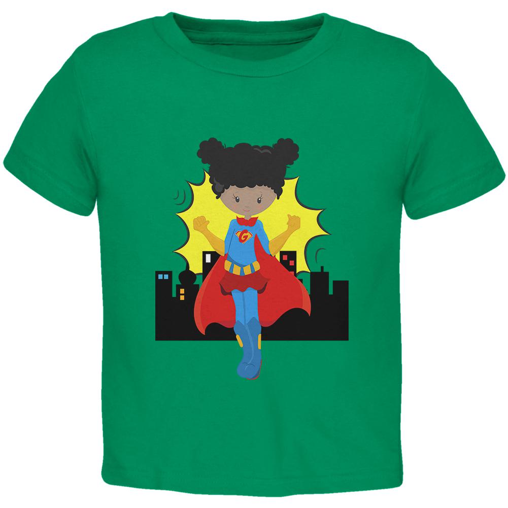 I'm a Girl What's Your Super Power Toddler T Shirt Toddler T-Shirts Old Glory 2T Green 