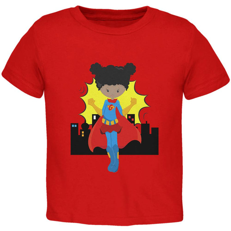 I'm a Girl What's Your Super Power Toddler T Shirt Toddler T-Shirts Old Glory 2T Red 