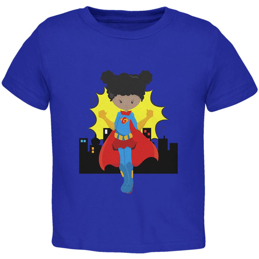 I'm a Girl What's Your Super Power Toddler T Shirt Toddler T-Shirts Old Glory 2T Blue 