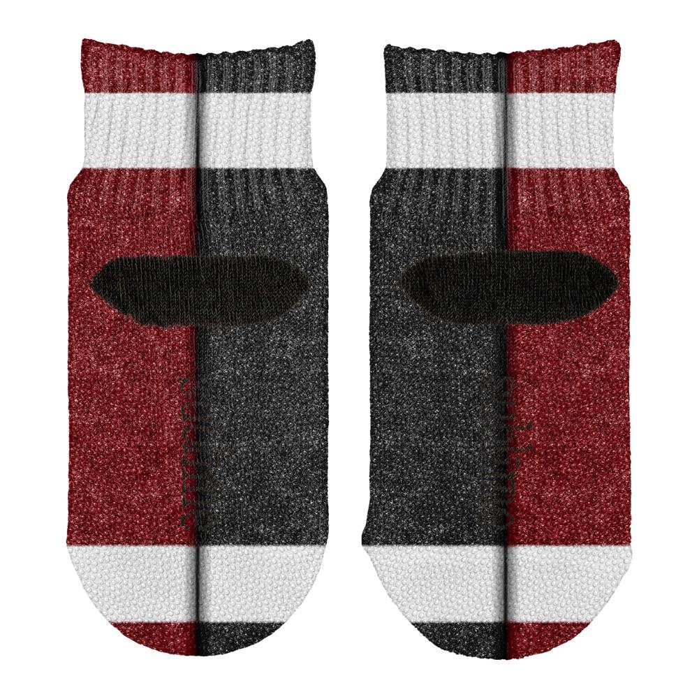 Fantasy Football Team Maroon and Black All Over Toddler Ankle Socks Toddler Socks Old Glory   