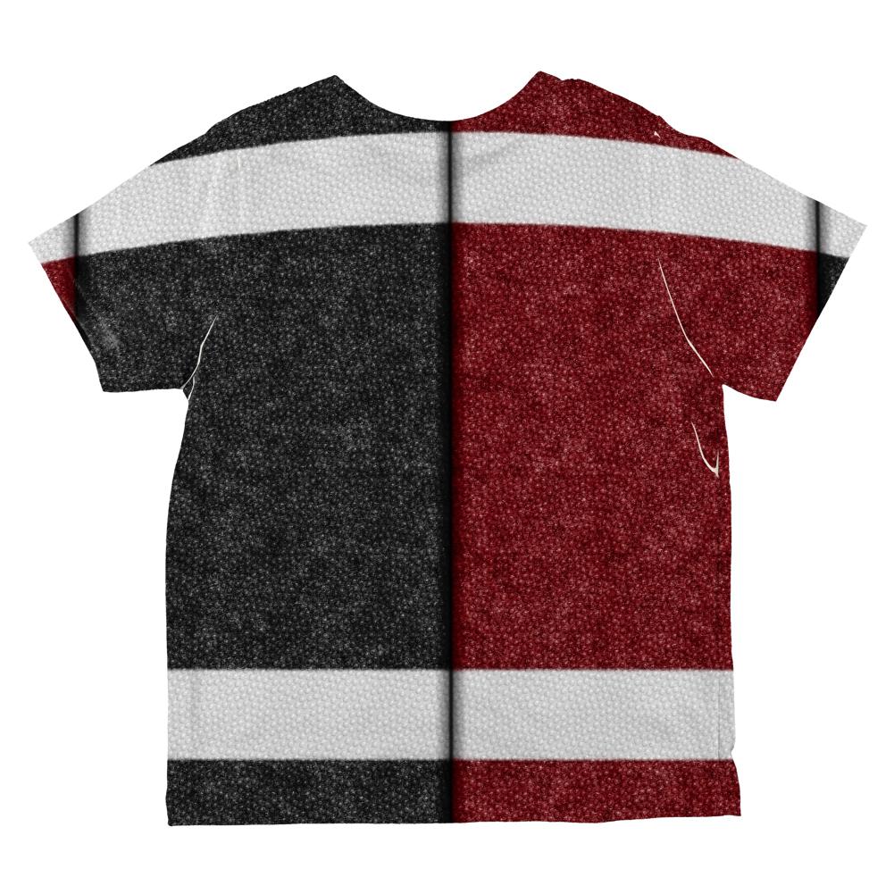 Fantasy Football Team Maroon and Black All Over Toddler T Shirt Toddler T-Shirts Old Glory   