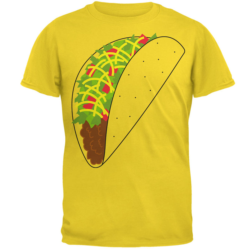 Halloween Taco Food Costume Mens T Shirt Men's T-Shirts Old Glory 2XL Yellow 