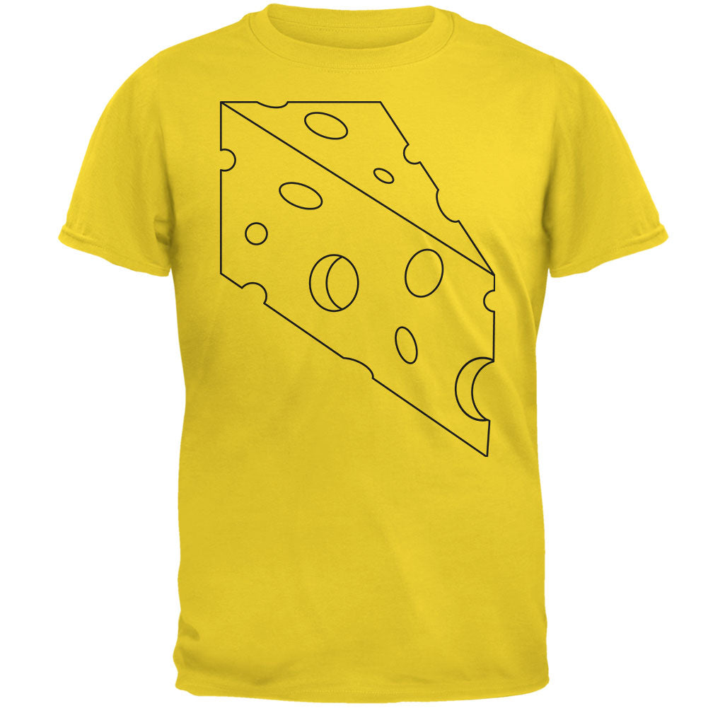 Halloween Swiss Cheese Food Costume Mens T Shirt Men's T-Shirts Old Glory 2XL Yellow 