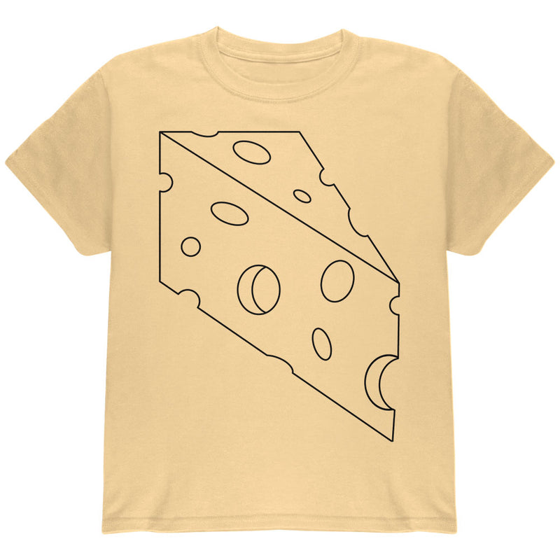 Halloween Swiss Cheese Food Costume Youth T Shirt Youth T-Shirts Old Glory YLG Yellow Haze 