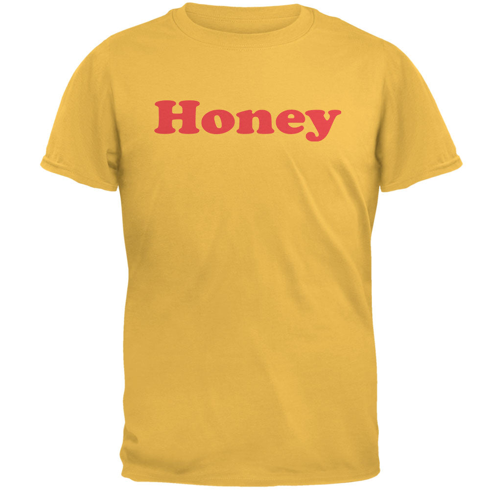 Honey Retro Seventies 70's 70s Mens T Shirt Men's T-Shirts Old Glory 2XL Yellow 