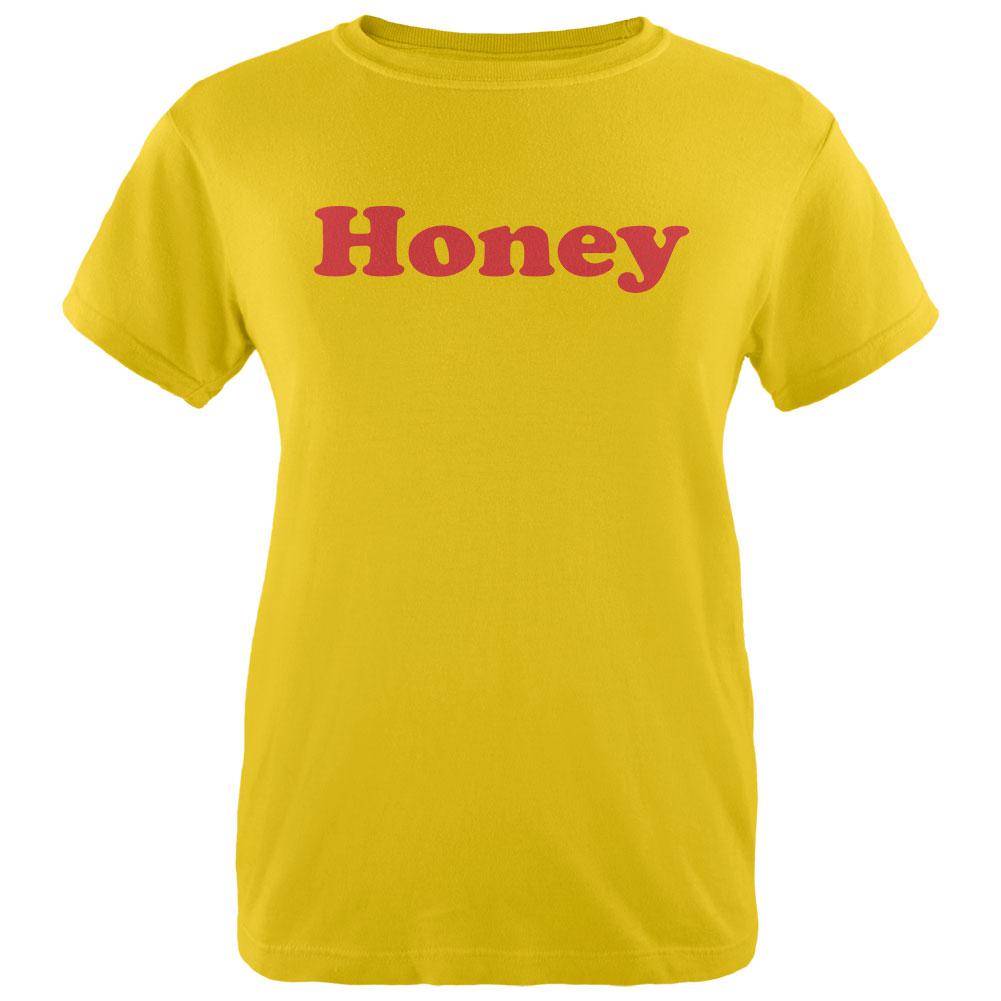 Honey Retro Seventies 70's 70s Womens T Shirt Women's T-Shirts Old Glory LG Yellow 