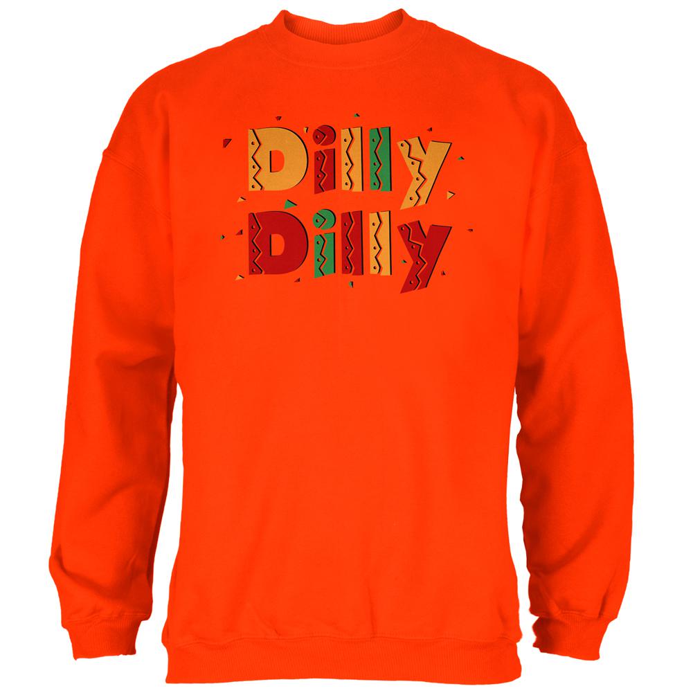 Cinco De Mayo Dilly Dilly Fiesta Mexican Party Mens Sweatshirt Men's Sweatshirts Old Glory 2XL Orange 