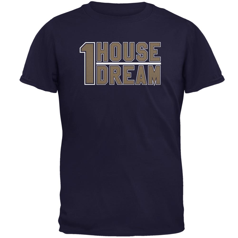 One House One Dream Mens T Shirt Men's T-Shirts Old Glory 2XL Navy 