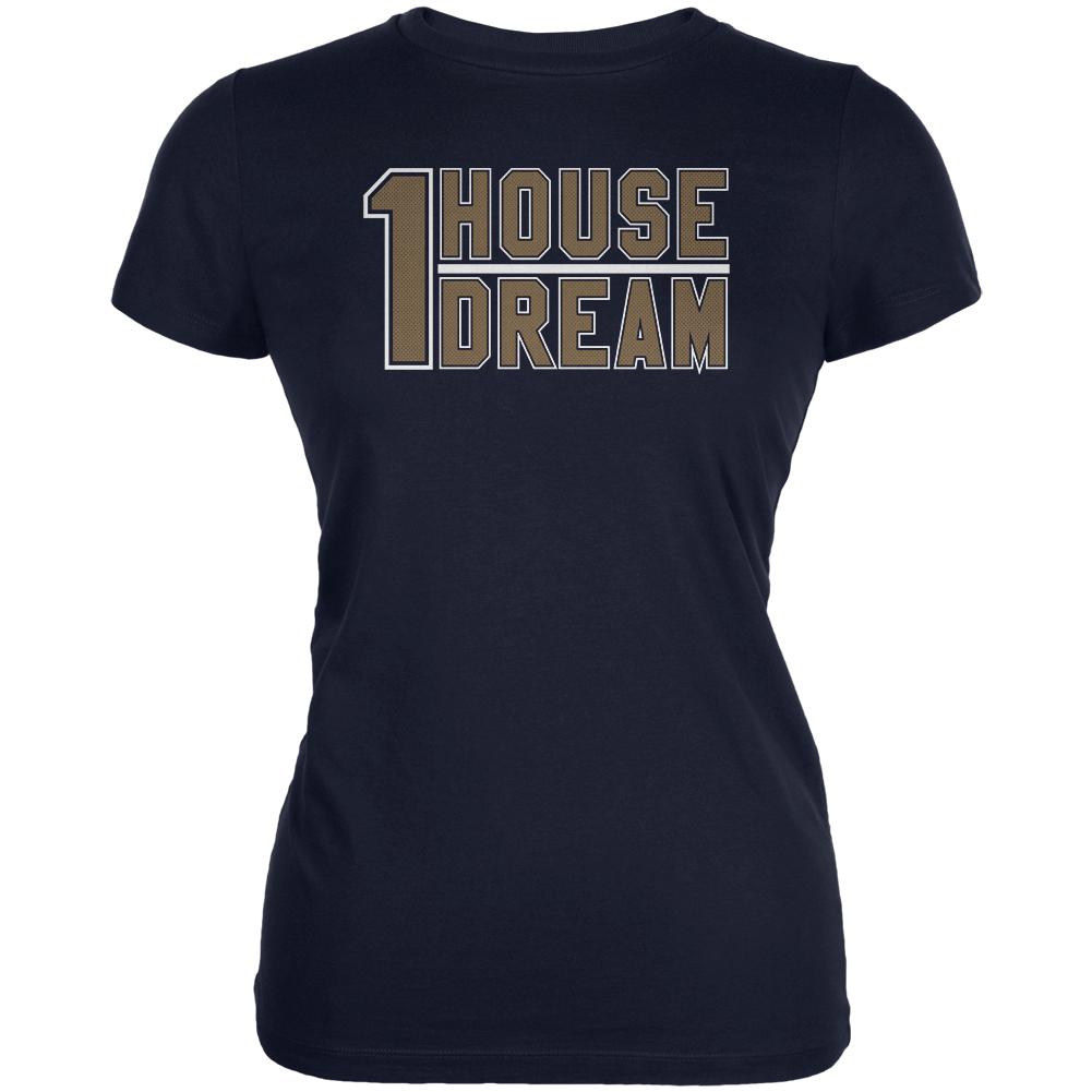 One House One Dream Juniors Soft T Shirt Juniors T-Shirts Old Glory 2XL Navy 