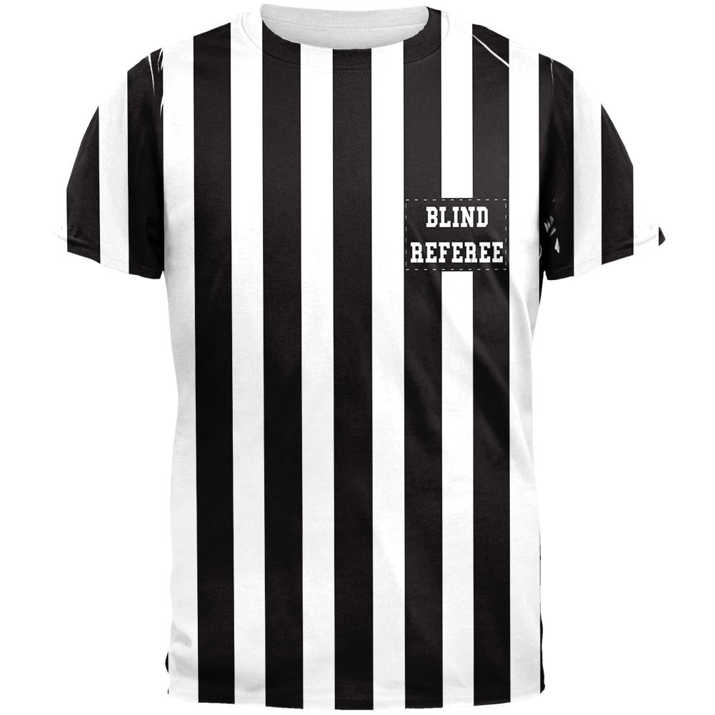 Halloween Football Blind Referee Costume All Over Mens T Shirt Men's T-Shirts Old Glory 2XL Multi 