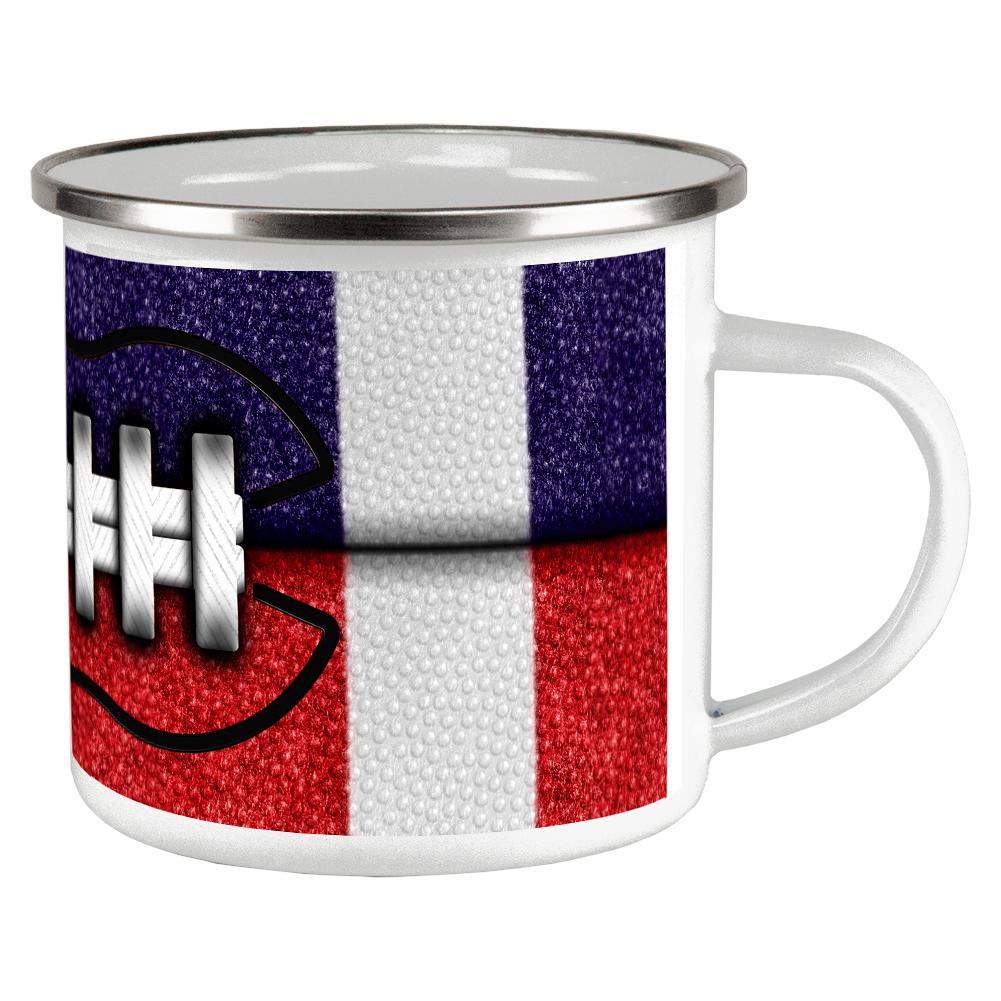 Fantasy Football Team Navy and Red Camp Cup Coffee Mugs Old Glory OS Multi 