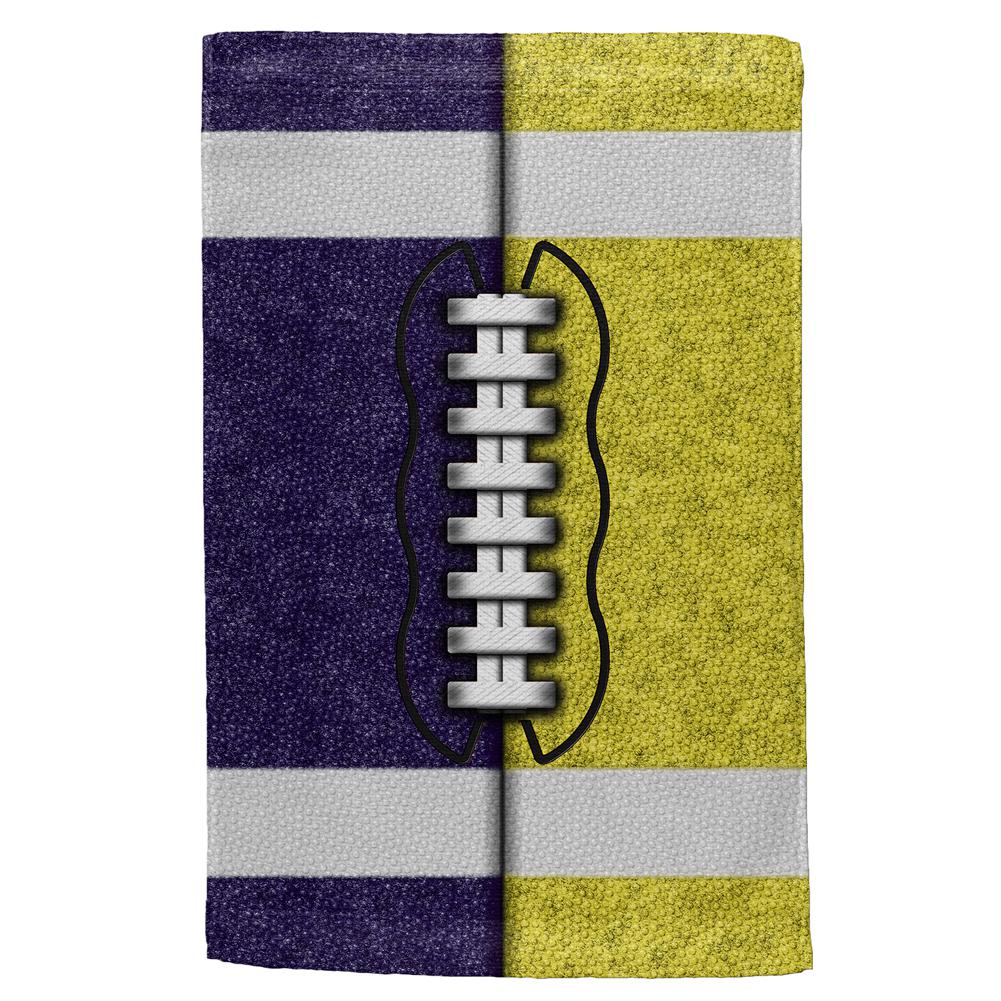 Fantasy Football Team Navy and Yellow All Over Sport Towel Hand Towel Old Glory OS Multi 